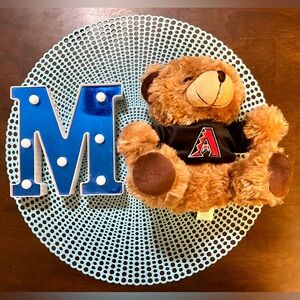 Forever Collectibles 8" Plush Teddy Bear with Black Arizona Diamondbacks Shirt